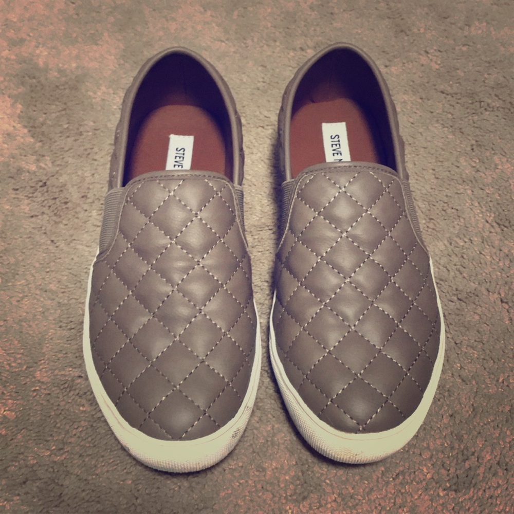 Steve Madden Quilted Slide On Sneakers